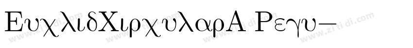 EuclidCircularA Regu字体转换